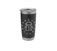 Georgia State Flag Stainless Steel Insulated Tumbler