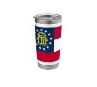 Georgia State Flag Stainless Steel Insulated Tumbler