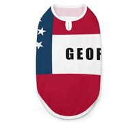 Georgia State Flag U.S.A. Dog Shirts Pet Costmes Sleeveless Puppy Tank Cat Clothes Top Vest