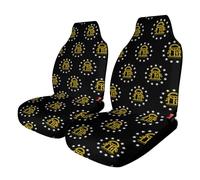 Georgia State Flag U.S.A. Stylish Car Seat Covers Non-Slip Universal Fit Front Seats Protector for SUV Truck