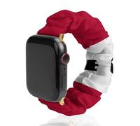 Georgia State Flag U.S.A. Universal Scrunchie Watch Band Compatible with IWatch Series 11 10 9 8 7 Strap