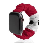 Georgia State Flag U.S.A. Universal Scrunchie Watch Band Compatible with IWatch Series 11 10 9 8 7 Strap