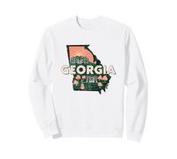 Georgia State Map Road Trip Atlanta Columbus Augusta Macon Sweatshirt