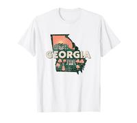 Georgia State Map Road Trip Atlanta Columbus Augusta Macon T-Shirt