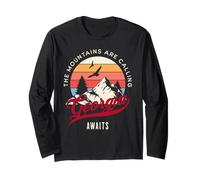 Georgia, The Mountains are Calling. Hiking, Camping Long Sleeve T-Shirt