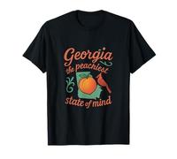 Georgia: the Peachiest State of Mind Local Pride Graphic T-Shirt