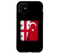 Georgia Turkey Half Flag Turkiye Georgian Turkish Heritage Case for iPhone 11