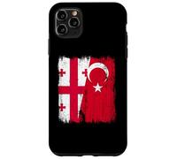 Georgia Turkey Half Flag Turkiye Georgian Turkish Heritage Case for iPhone 11 Pro Max