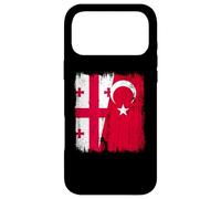 Georgia Turkey Half Flag Turkiye Georgian Turkish Heritage Case for iPhone 17 Pro Max