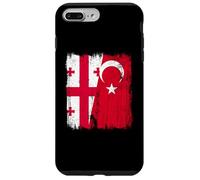 Georgia Turkey Half Flag Turkiye Georgian Turkish Heritage Case for iPhone 7 Plus/8 Plus