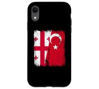 Georgia Turkey Half Flag Turkiye Georgian Turkish Heritage Case for iPhone XR