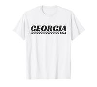 Georgia USA Checkered Flag GA Racing Motorsports T-Shirt