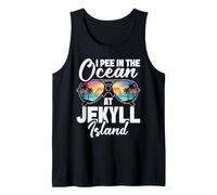 Georgia Vacay Summer Vacation I Pee At Jekyll Island Tank Top