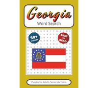 Georgia Word Search: Puzzles With Easy to Read Print about The Peach State | 6x9 inches 110 pages | Gift for Vacations, Holidays, Leisure