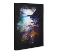 Georgian Bay In Canada Paint Splash Canvas Print | Gallery Wrapped 30mm Frame Wall Art | 20x14 inches | Ready to Hang | Modern Picture | Living Room Bedroom Lounge Office