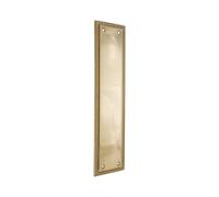 Georgian Internal Door Finger Push Plate Protector 285mm x 67mm Solid Forged Brass