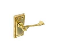 Georgian Latch Handles Pack of 2 Securit Gold One Size
