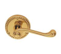 GEORGIAN - LEVER ON ROUND ROSE