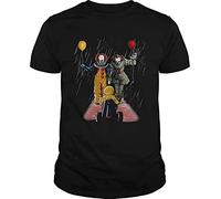 Georgie Denbrough Pennywise IT Shirt for Mens Size S Black