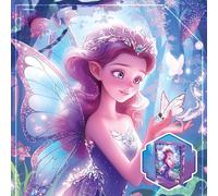 Georgie Porgy 100Pcs Princess Puzzle for Kids Fairy Glitter Jigsaw Puzzle Educational Learning Toys Birthday for Boys Girls Ages 3+ (Pauli)