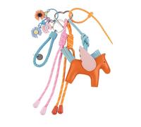 Georgie Porgy Bag Charms Keychains Handbag Accessories for Women Purse Backpack Sports Bag Pendant Cute Keyrings Personalized Gifts for Girls (Horse Flowers Bloom)