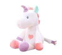 Georgie Porgy Children Plush Unicorn Velvet Cuddly Toy Animal Teddy Soft Toy (13'' White)