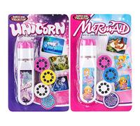 Georgie Porgy Children Projector Toys Educational Science Set Wall Ceiling Tent Torch Flashlight for Kids Gifts for Boys Girls (Unicorn + Mermaid)
