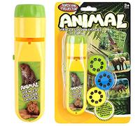 Georgie Porgy Children Projector Toys Educational Science Set Wall Ceiling Tent Torch (Wild Animal)