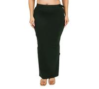 Georgio Martini - First Time in India Plus Size Cotton Lycra Saree Shapewear for Women Straight Cut Skirt with Side Cut | Shape Wear Dress for Sarees | Petticoat with Drawstring | S to 10XL, Bottle