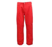 GEORGIO PEVIANI Mens Red Denim G Denim True Star White Comfort Fit Jeans Length Regular 31" (UK, Waist, 36, Regular, Regular, Red)