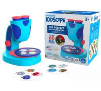 Learning Resources EI-5117 GeoSafari Jr KidScope Microscope, STEM Kids, Extra-Large Dual Eyepieces, Includes 60 Real Images, Guide with 200 Facts, Science Toy for Boys & Girls Ages 5+, Multi