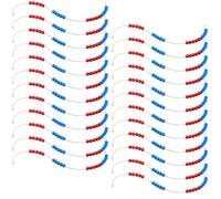 Geosar 24 Calculation Chains for Primary Students with 20 Count Beads with Rope Calculation Chain to Count Up to 20 Arithmetic Aid for Child, Back to School Gifts