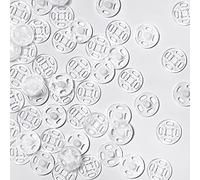 Geosar 40 Pairs Plastic Snap Fasteners Buttons, Clear/Transparent, 12 mm/ 0.47 Inch, for DIY Crafts Sewing Clothing