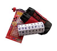 Geospace The Original STEM Award Winning WORD SPIN Handheld Magnetic Word & Mind Game Travel Edition with Storage Pouch for Adults & Kids