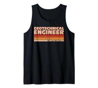 Geotechnical Engineer Retro Sunrise Tank Top