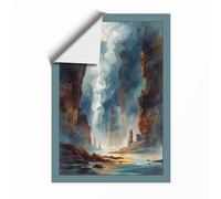 Geothermal Monument Dramatic Unframed Wall Art Print A3 (42×29.7cm), Wall Decor for Living Room, Bedroom, Office & Home, Art Gift