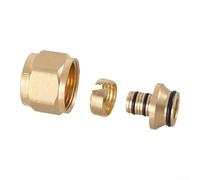 Geothermal Water Splitter for Underfloor Heating Applications Featuring Copper Construction and 1/2 inch to 20 mm Pipe Compatibility (16 connectors)