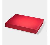 Geoto 11"×8.26"×1.57" Medium Shallow Size Luxury Rigid Foldable Magnetic Closure Collapsible Gift Packaging Boxes(Red)