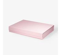 Geoto 15"x11"x2.36" Large Shallow Size Luxury Rigid Foldable Magnetic Closure Collapsible Gift Packaging Boxes(Pink)