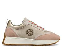 Women's Geox D AMABEL Synthetic Polyurethane Women's Light Sand/Light Taupe Trainers - Cream - Size: 7.5