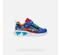 Geox J Assister Boy B Sneaker, Royal Orange, 2.5 UK