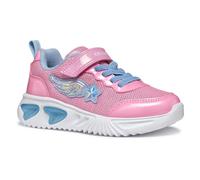 Geox J Assister Girl B Sneaker, Pink/Lt Sky, 2 UK
