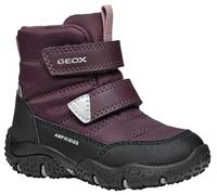 Geox Baby Baltic Girl B ABX Snow Boot, DK Burgundy/Black, 2 UK Child