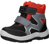 Geox B Flanfil Boy B ABX Ankle Boot, Black/Orange, 7 UK Child