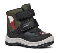 Geox B FLANFIL BOY B ABX, Snow Boot, BLACK/DK GREEN,