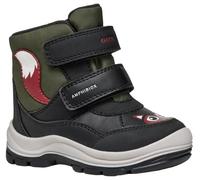 Geox B FLANFIL BOY B ABX Snow Boot, Black/DK Green, 6 UK Child