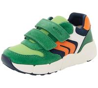 Geox B Flexyper Mini Boy Trainers, Green/Orange, 27 EU