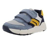 Geox Flexyper Mini Blue Kids trainers B656GC-C4261 in a Plain Suede and Textile in Size 27