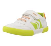 Geox B GISLI BOY A, Boys’ Sneaker, White/Green Fluo,
