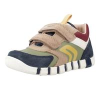 Geox B IUPIDOO BOY First Walker Shoe, Navy/Pistachio, 7.5 UK Child